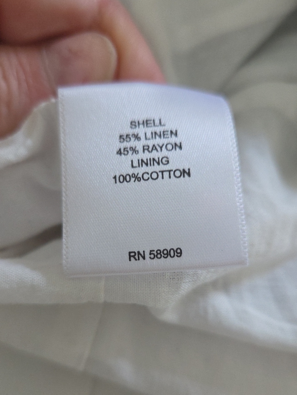 Women's Gibson Latimer Blue Striped Linen Blend Jumpsuit Sz XL - Picture 8 of 8